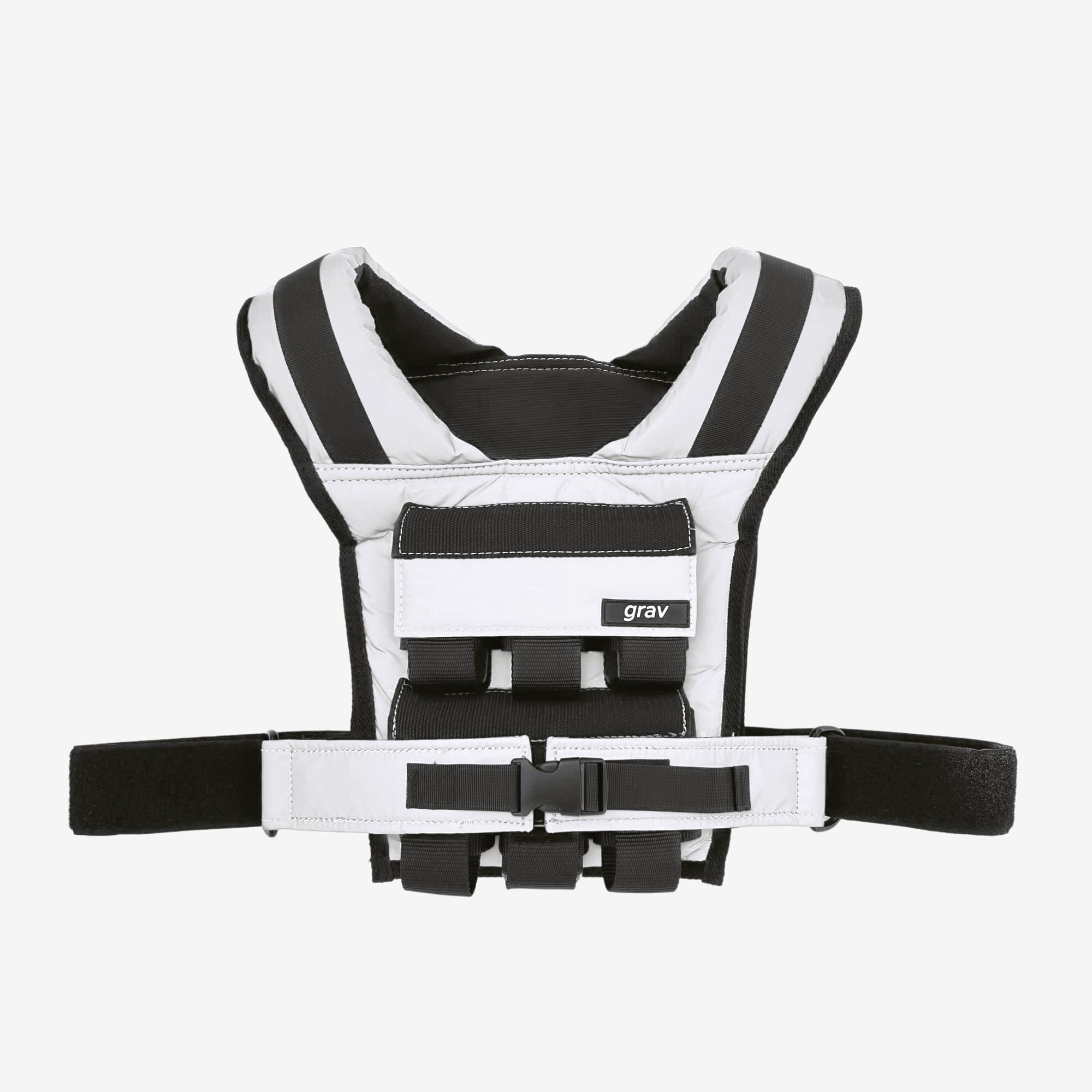 Grav Weight Vest 28lb - Reflective Grey - Image 3