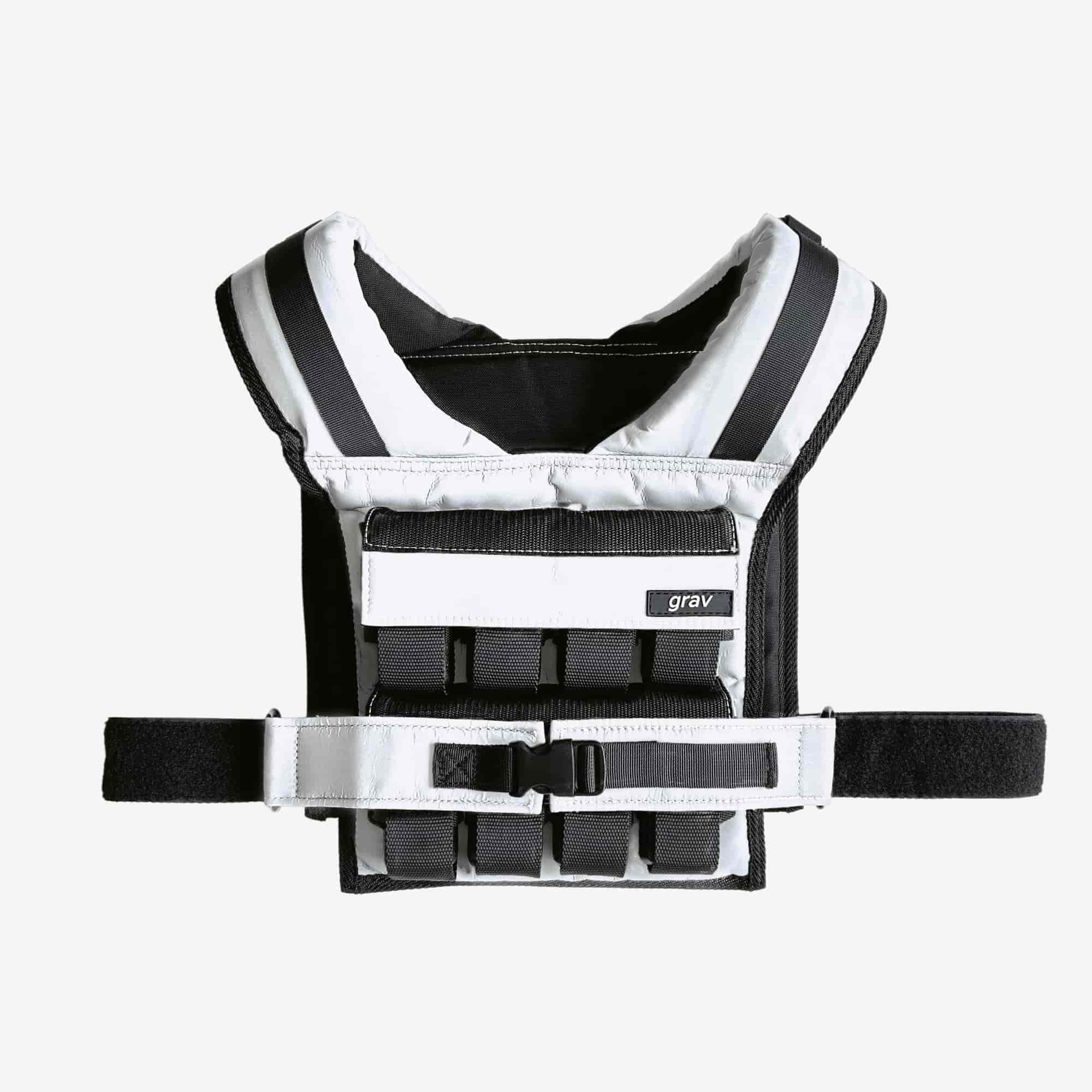 Grav Weight Vest 37lb - Reflective Grey - Image 3