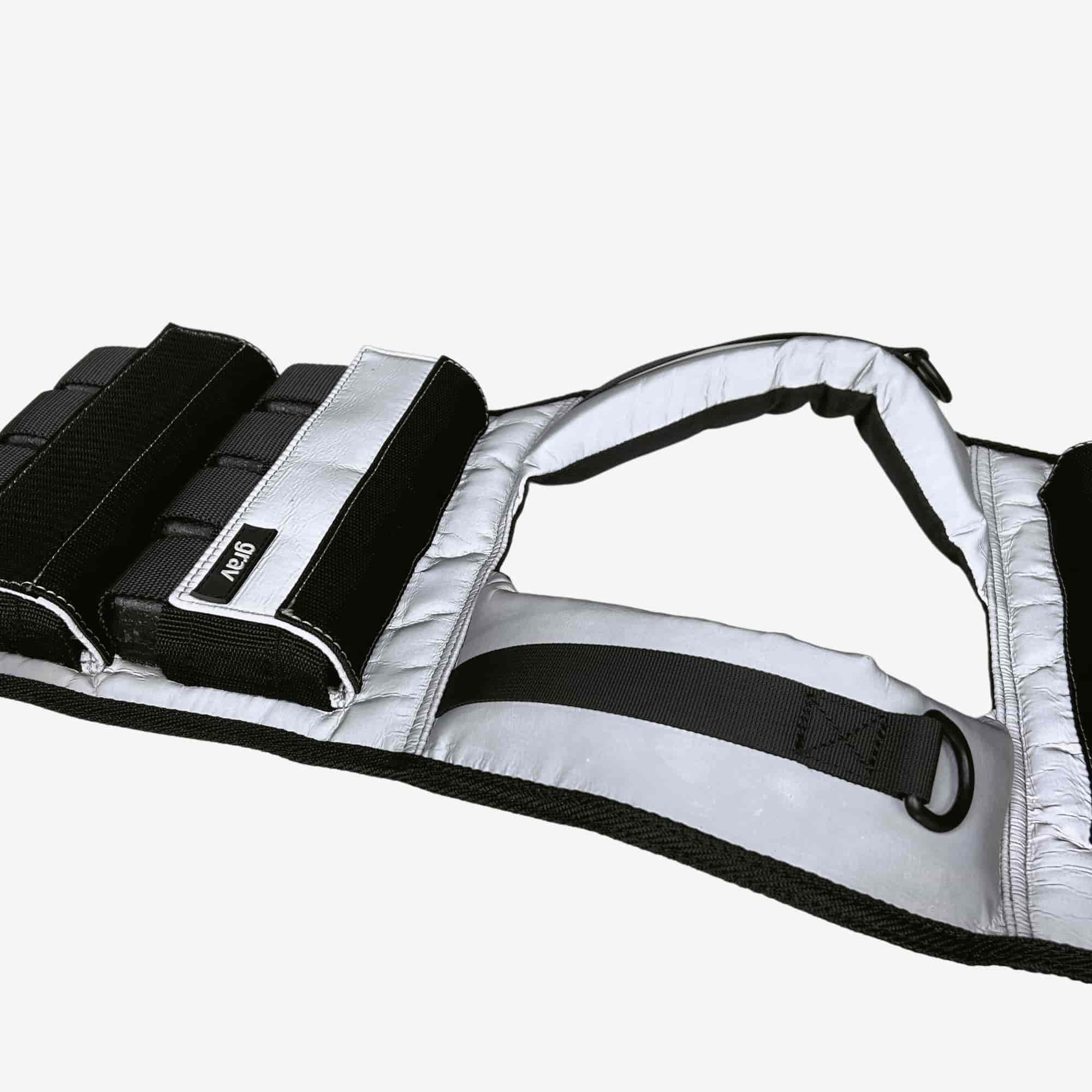 Grav Weight Vest 37lb - Reflective Grey - Image 8